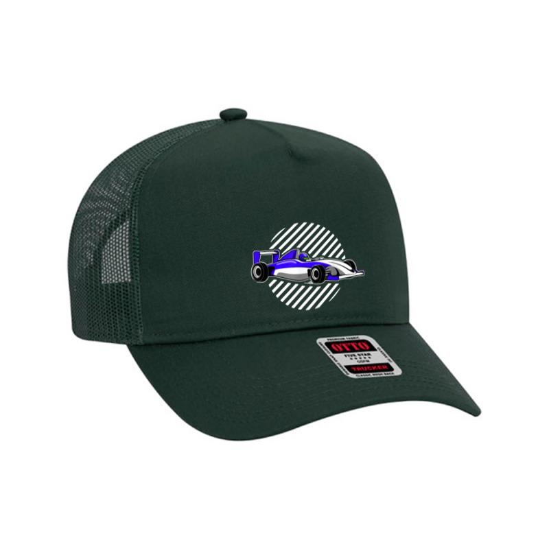 Blue Formula Racing Mesh Back Trucker Hat by CRV | Artistshot