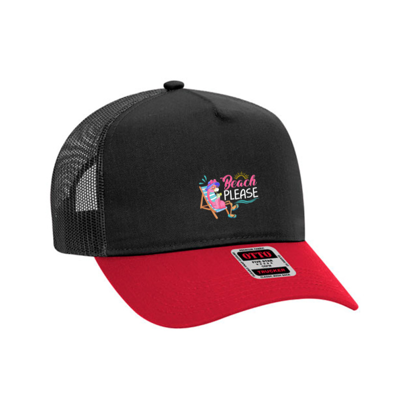 Flamingo Beach Please Flamingo Drinking Lover Summer Vacation Mesh Back Trucker Hat by urethrapricey | Artistshot