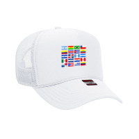 Vintage Latin American Flags Hispanic Heritage Month T Shirt Foam Trucker Hat | Artistshot