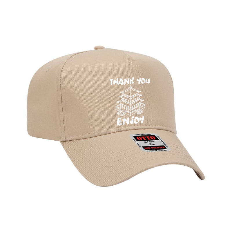 Womens Chinese Food Take Out Thank You Enjoy House Chinese Take Out V Adjustable Baseball Cap | Artistshot