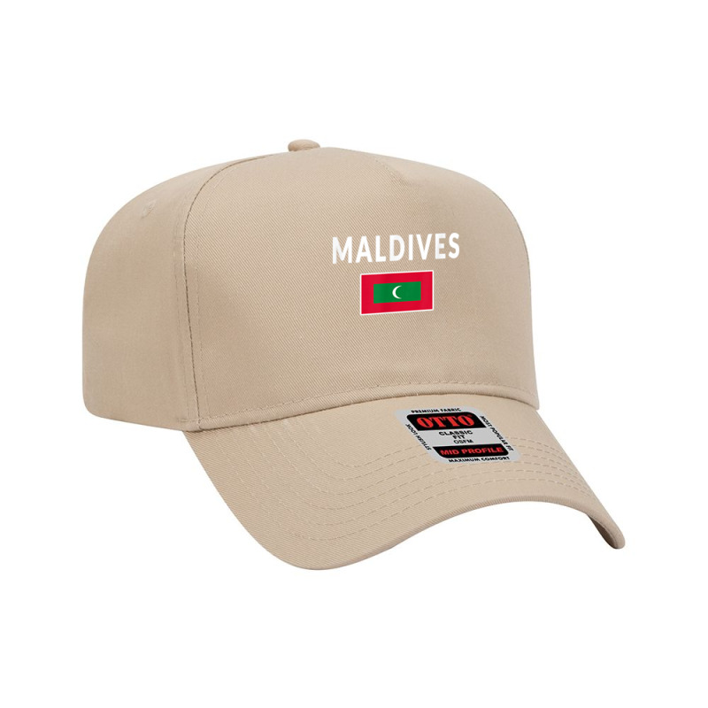 Maldives Maldivian Tee Flag Souvenir Gift Male Adjustable Baseball Cap | Artistshot