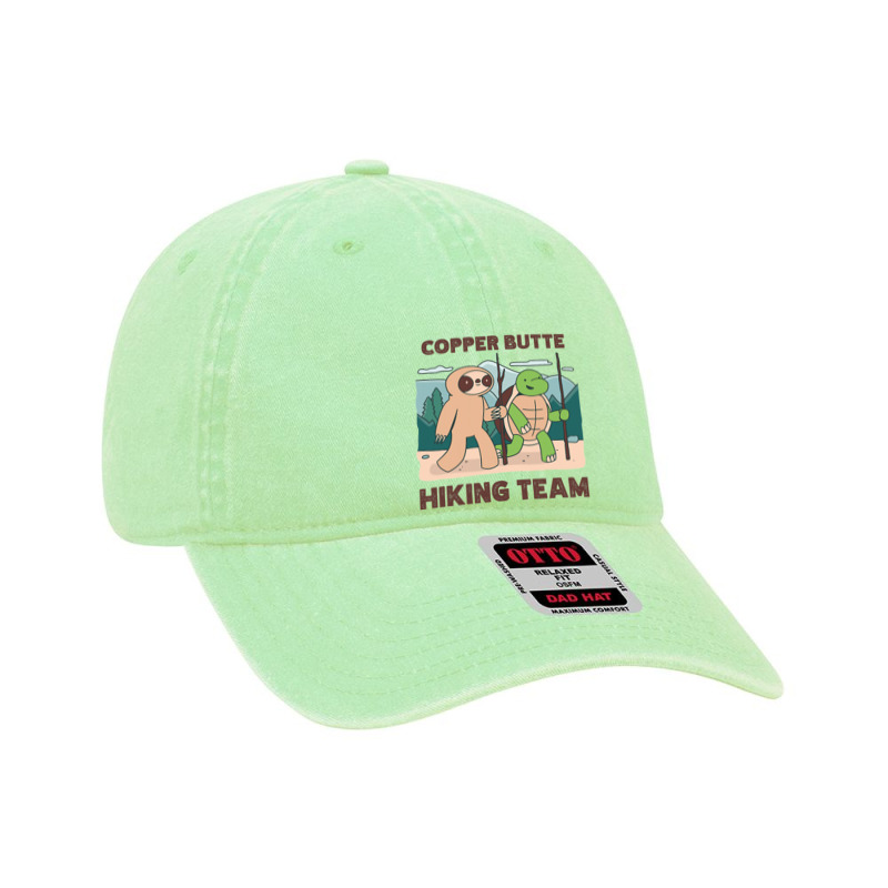 Copper Butte Hiking Team Climbing Expedition Camping Sloth T Shirt Dyed Cap | Artistshot