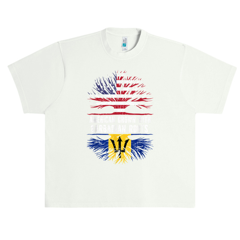 American Grown With Barbadian Roots Usa Flag Barbados Urban Heavy T-shirt by pennyWelborn | Artistshot