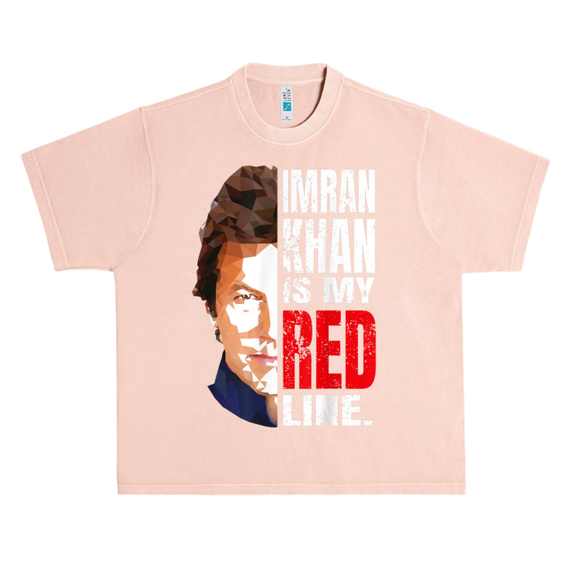 Imran Khan Is My Red Line Pakistan Prime Minister Men Women Urban Heavy T-shirt by Bewitch | Artistshot