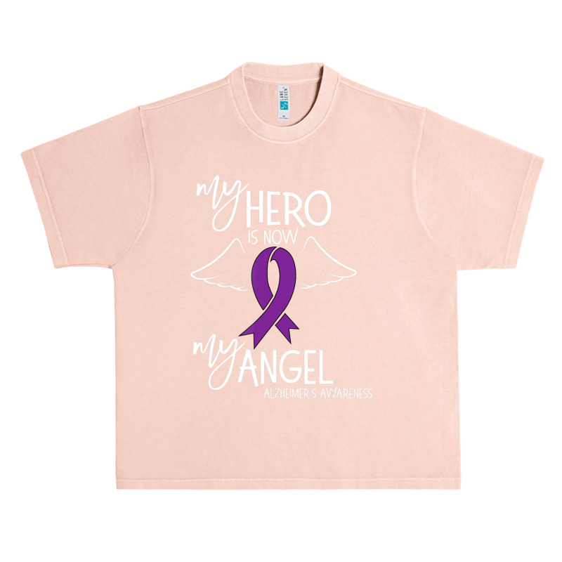 My Hero Is Now My Angel Alzheimers Awareness Urban Heavy T-shirt | Artistshot