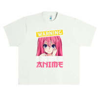 Warning May Spontaneously Start Talking About Anime Girls T Shirt Urban Heavy T-shirt | Artistshot