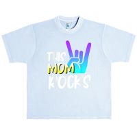 This Mom Rocks Mom Mother Day Rock Music Show Of Hands Urban Heavy T-shirt | Artistshot