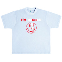 Confused Smile I'm Broken Invisible Illness I'm Ok Broken Urban Heavy T-shirt | Artistshot