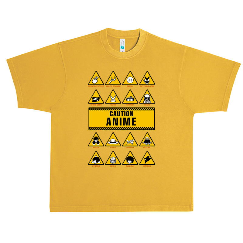 Anime Signs - Caution Urban Heavy T-shirt | Artistshot