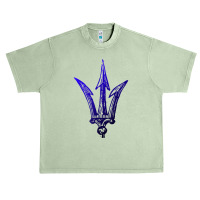 Blue Poseidon Symbol Trident T Shirt Ancient Greece Power T Shirt Urban Heavy T-shirt | Artistshot