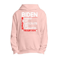 Anti Biden Biggest Idiot Democrats Ever Nominated Trump 2024 T Shirt Urban Pullover Hoodie | Artistshot