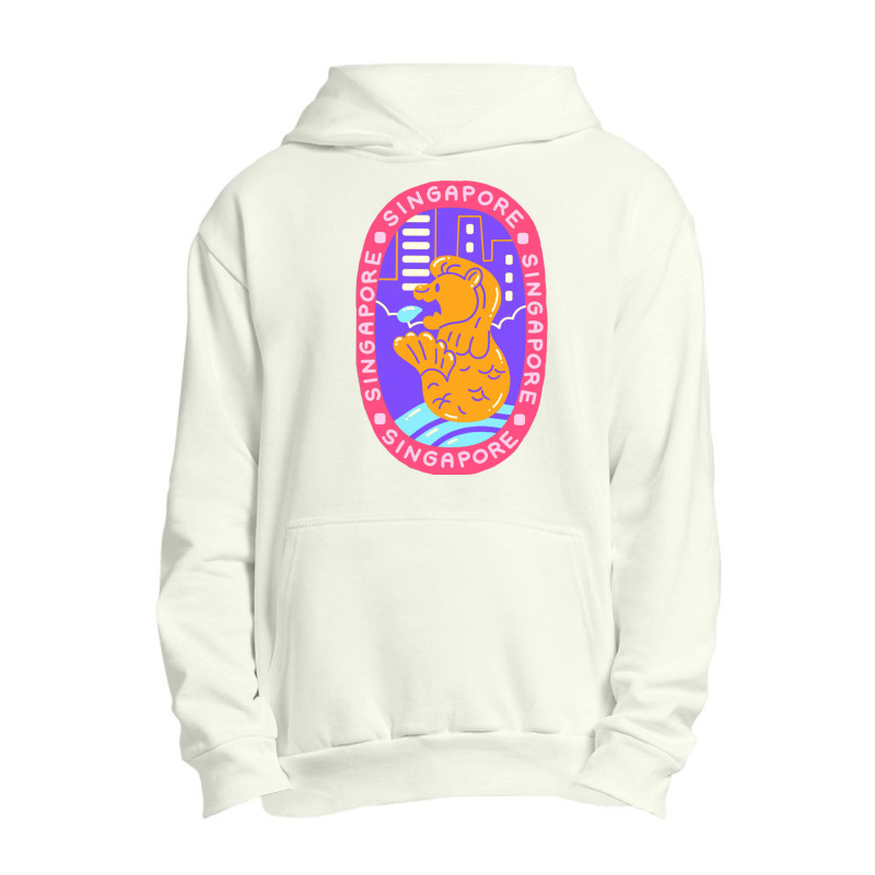 Singapore Cartoon Urban Pullover Hoodie by NICHOLASGIBSON | Artistshot