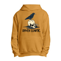 Raven Lunatic Fun Bird Skull Goth Gothic Halloween Costume Urban Pullover Hoodie | Artistshot