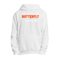 I'm With Butterfly Halloween Costume Party Matching Couples Urban Pullover Hoodie | Artistshot