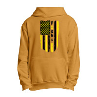 Fight Cancer Flag Childhood Awareness America Flag Urban Pullover Hoodie | Artistshot