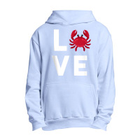 I Love Crabs Cute Crab Lover Crustacean Seafood Crab Tank Top Urban Pullover Hoodie | Artistshot