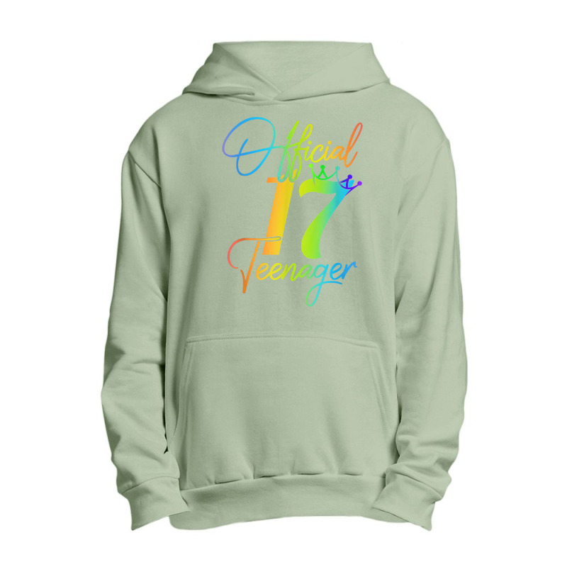 17 Years Old Gifts 17 Officialnager 17th Birthday Girls Urban Pullover Hoodie | Artistshot