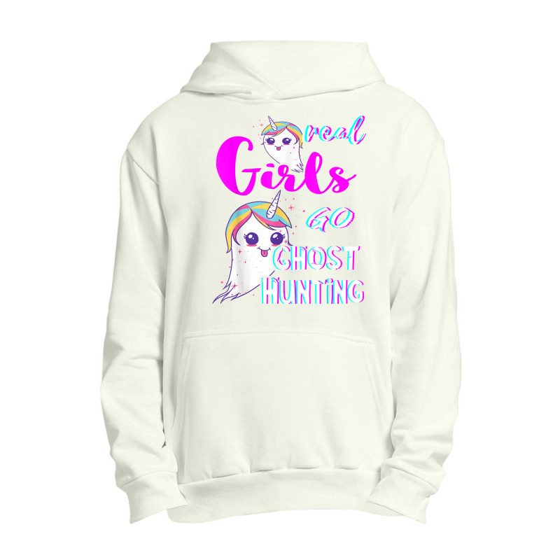 Real Girls Go Ghost Hunting Paranormal Unicorn Ghost Hunter Urban Pullover Hoodie | Artistshot