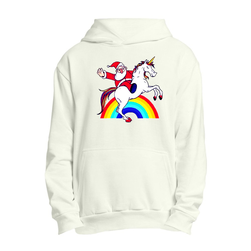 Santa Unicorn Urban Pullover Hoodie by cm-arts | Artistshot