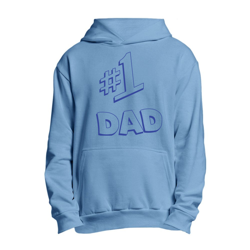 Number 1 Dad Urban Pullover Hoodie by cm-arts | Artistshot