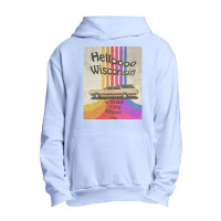 Hello Wisconsin Urban Pullover Hoodie | Artistshot