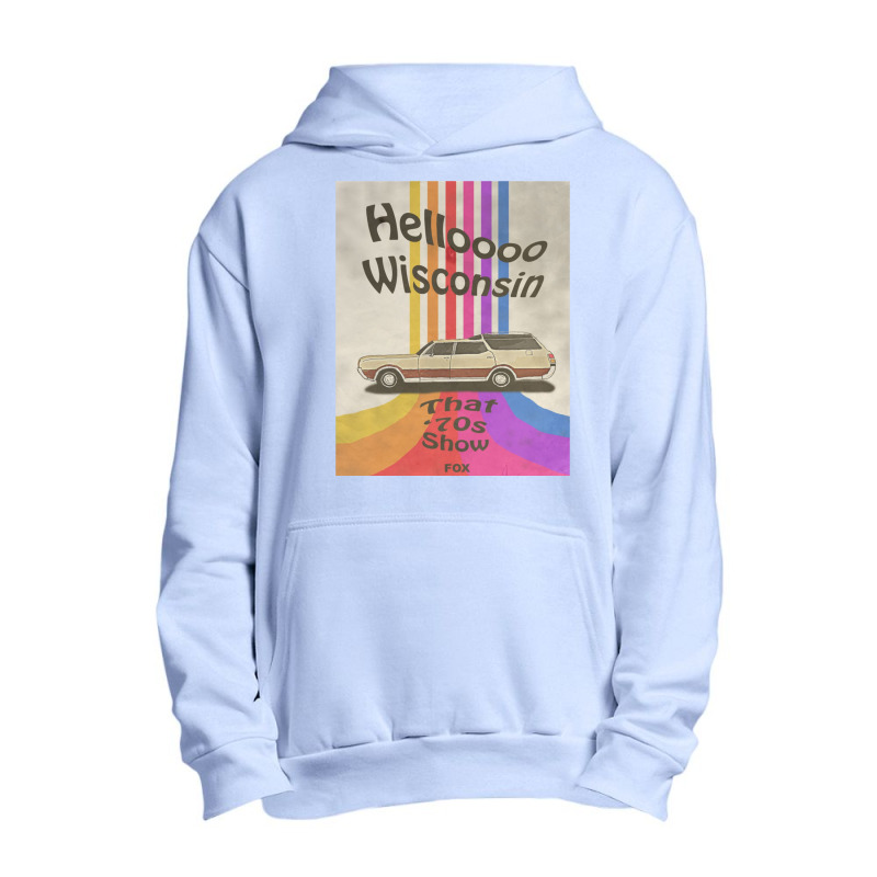 Hello Wisconsin Urban Pullover Hoodie by cm-arts | Artistshot