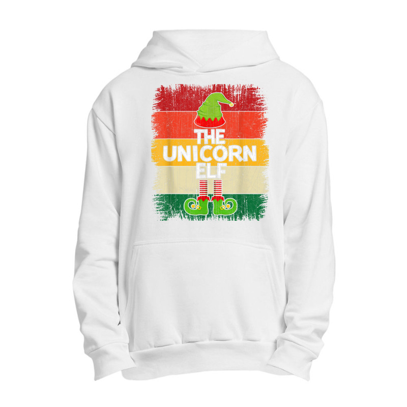 The Unicorn Elf Matching Group Christmas Party Pajama Urban Pullover Hoodie | Artistshot