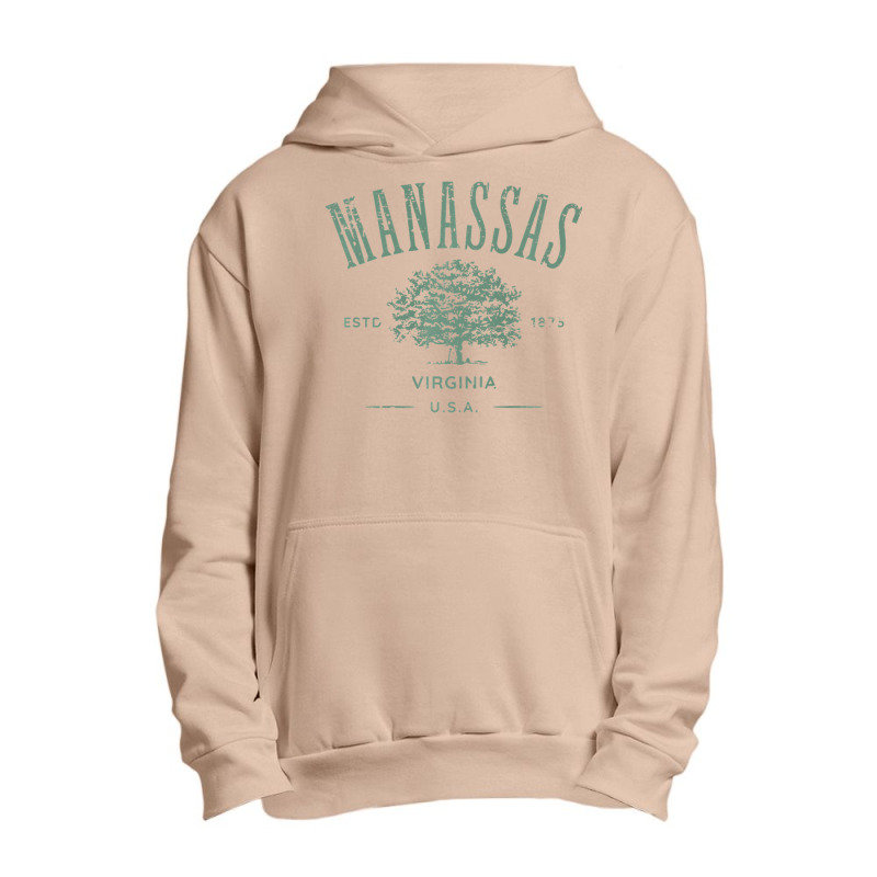 Manassas Virginia Vintage Distressed Style Design Souvenir Premium Urban Pullover Hoodie by RicardoTorres | Artistshot