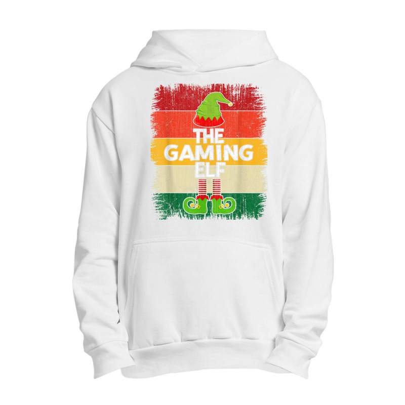 The Gaming Elf Matching Group Christmas Party Pajama Urban Pullover Hoodie | Artistshot