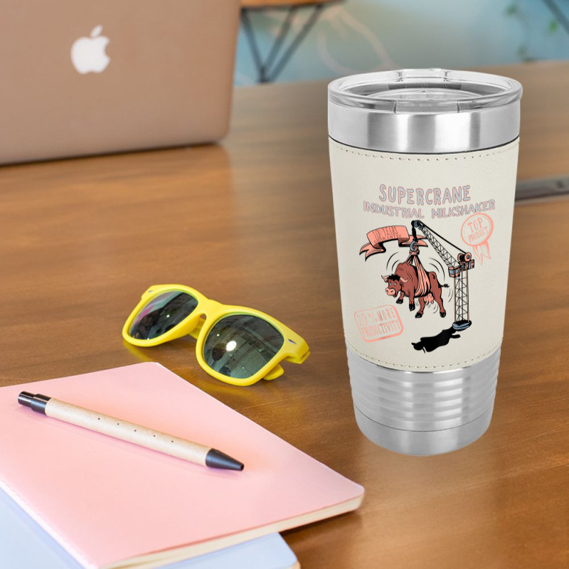 Cow Industrial Milkshake Machine T Shirt Leatherette Tumbler | Artistshot