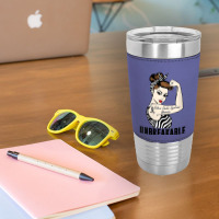 Womens Ehlers Danlos Syndrome Warrior Unbreakable Strong Woman V Neck Leatherette Tumbler | Artistshot