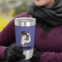 Womens Ehlers Danlos Syndrome Warrior Unbreakable Strong Woman V Neck Leatherette Tumbler | Artistshot