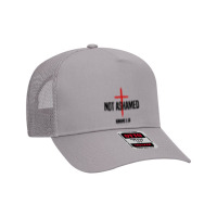 Vintage Not Ashamed Romans Mesh Back Trucker Hat | Artistshot