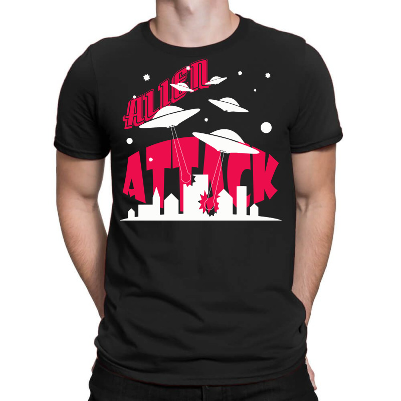 Alien Attack Invasion T-Shirt by DTFDOT | Artistshot