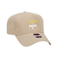 Valparaiso Crusaders Love My Team College Student Game Day Adjustable Baseball Cap | Artistshot