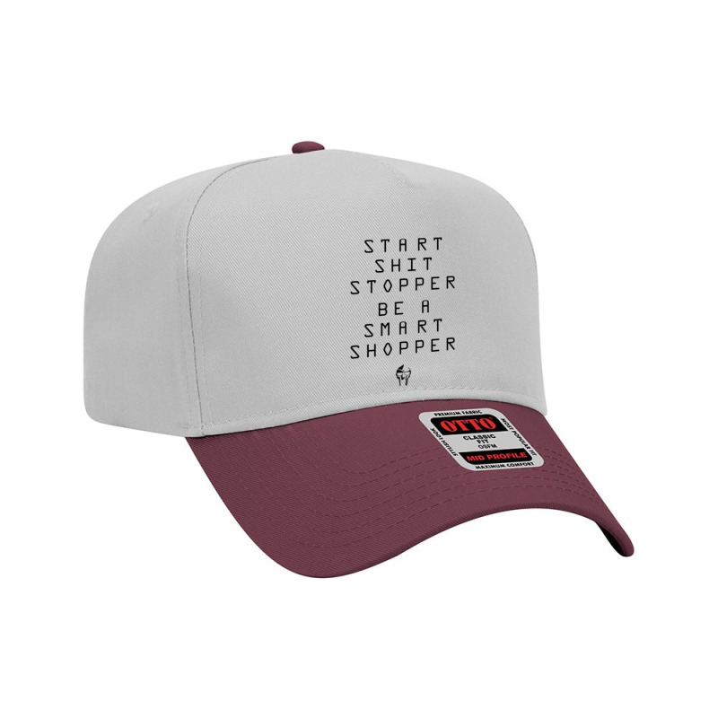 Start Shit Stopper, Be A Smart Shopper   Song Lyrics Adjustable Baseball Cap | Artistshot