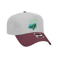 Clearwater Beach Florida Watercolor Sea Turtle Adjustable Baseball Cap | Artistshot