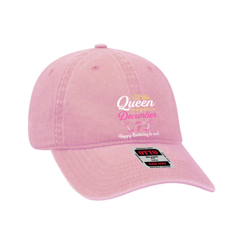 This Queen Was Born On December 7 Birthday High Heels Premium T Shirt Dyed Cap by Kevin_VandenBerge | Artistshot