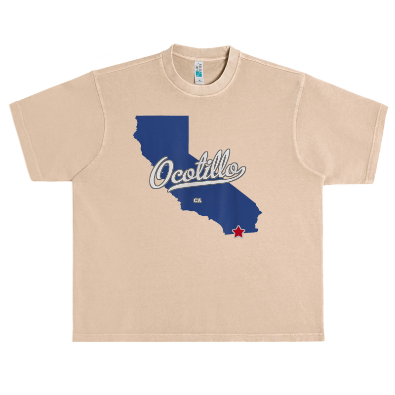 Ocotillo California Ca Map T Shirt Urban Heavy T-shirt | Artistshot