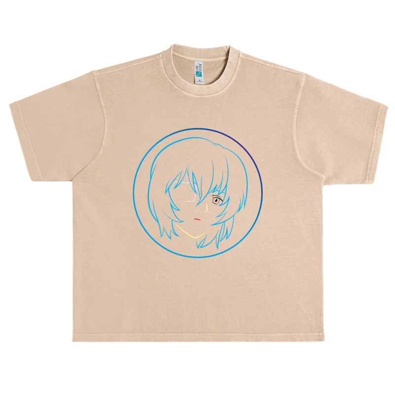 Rei Ayanami's Face - 06a Urban Heavy T-shirt by Aiello Mcdade | Artistshot