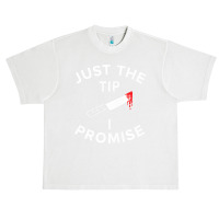 Just The Tip I Promise Pun Knife Funny Halloween Urban Heavy T-shirt | Artistshot