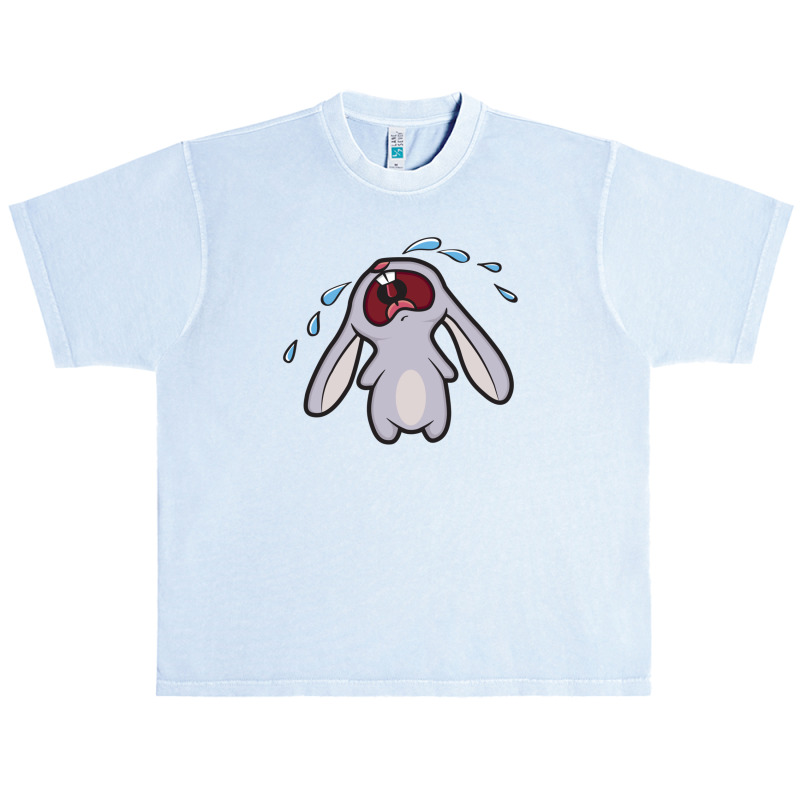 Sad Crying Bunny Rabbit Urban Heavy T-shirt | Artistshot