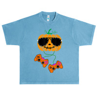 Halloween Jack O Lantern Video Gamer Boys Kids Men Halloween Urban Heavy T-shirt | Artistshot