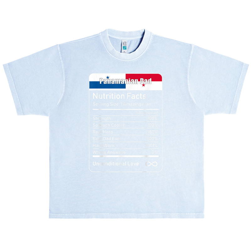 Panamanian Dad Nutrition Facts T Shirt Urban Heavy T-shirt by cm-arts | Artistshot