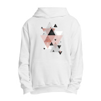 Geometric Compilation In Rose Gold And Blush Pink Urban Pullover Hoodie | Artistshot