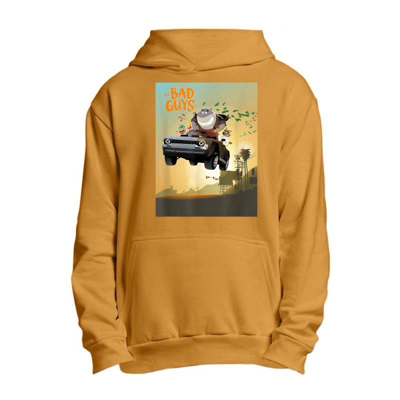 The Bad Guys Group Getaway Car Poster Urban Pullover Hoodie | Artistshot