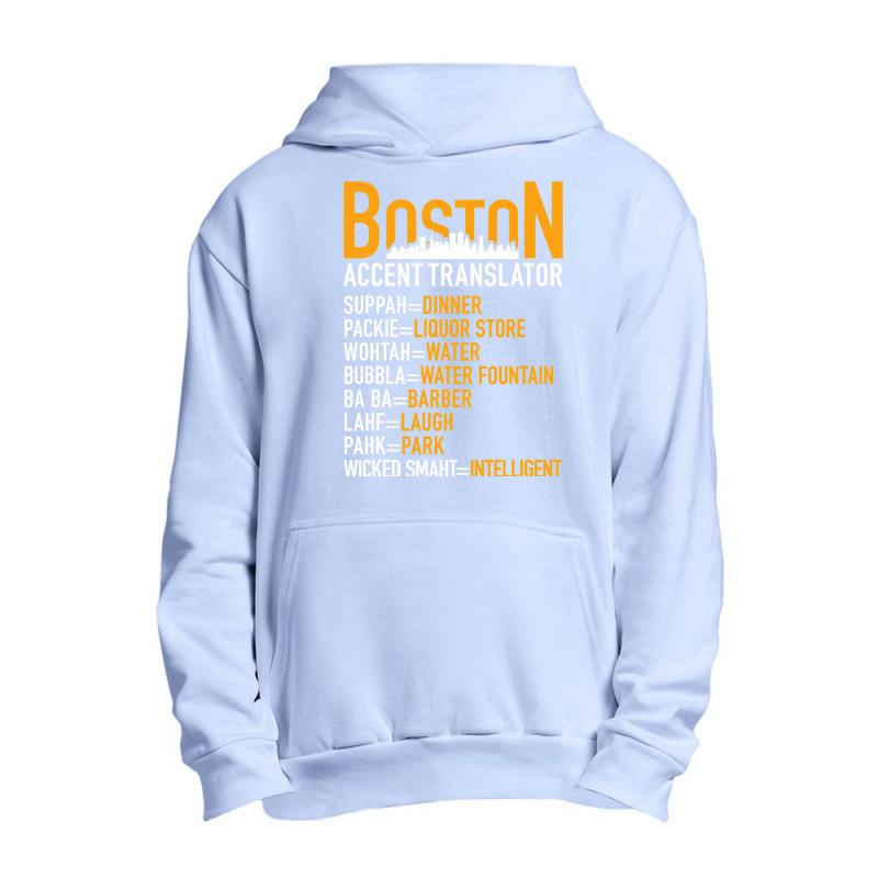 Wicked Smaht Funny Boston Accent Translator Bostonians Gifts Urban Pullover Hoodie | Artistshot