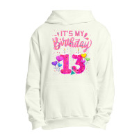 It's My 13th Birthday Doughnut Happy 13 Years Old Girl Kids Urban Pullover Hoodie | Artistshot