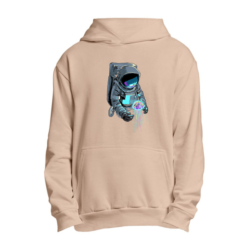 Space Jelly Fish Astronaut Science Galaxy Spaceman Cosmonaut Urban Pullover Hoodie | Artistshot