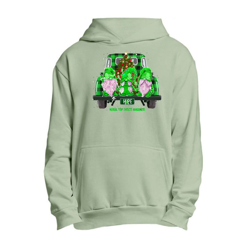 Neural Tube Defects Awareness   Gnome Hope Christmas T Shirt Urban Pullover Hoodie | Artistshot